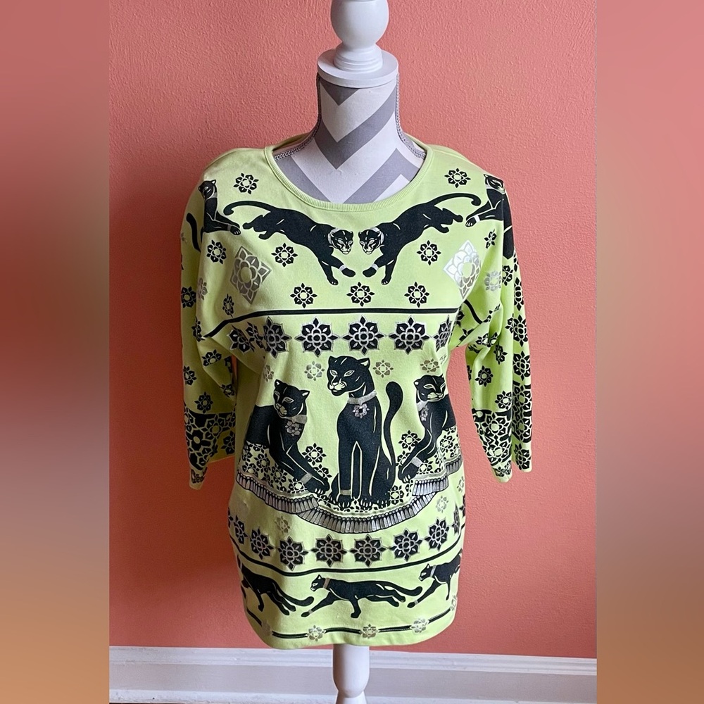 RAFAEL Lime Green Knit Top
